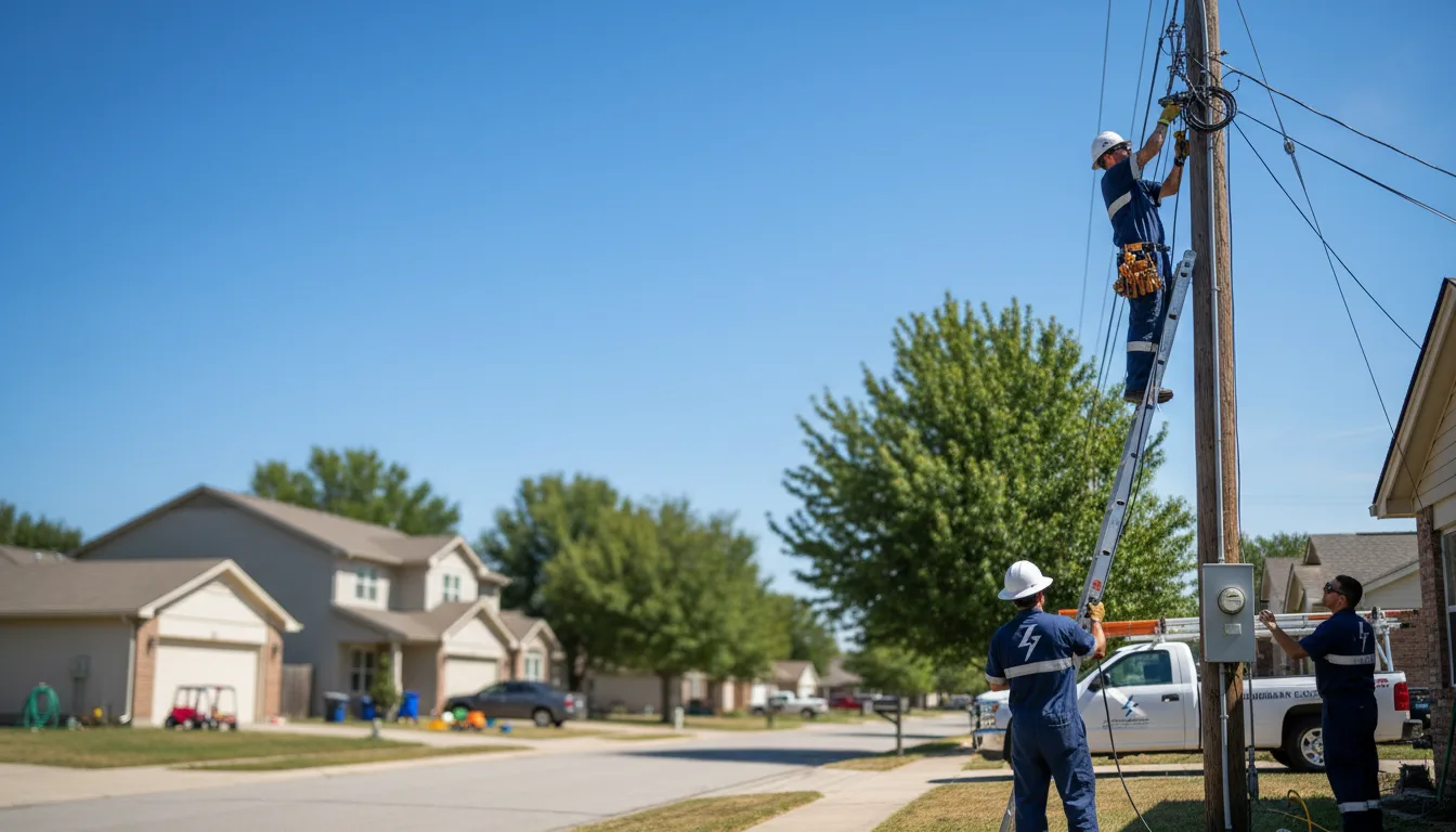 Residential electrician providing installation services in Stockton, MO